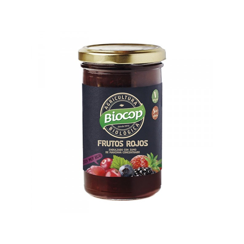 Compota frutos rojos bio s/g vegano 280gr biocop