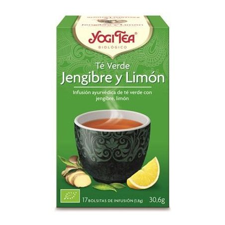 Yogi te verde jengibre limon