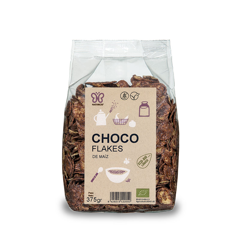 Choco flakes de maiz 375gr bio naturcid