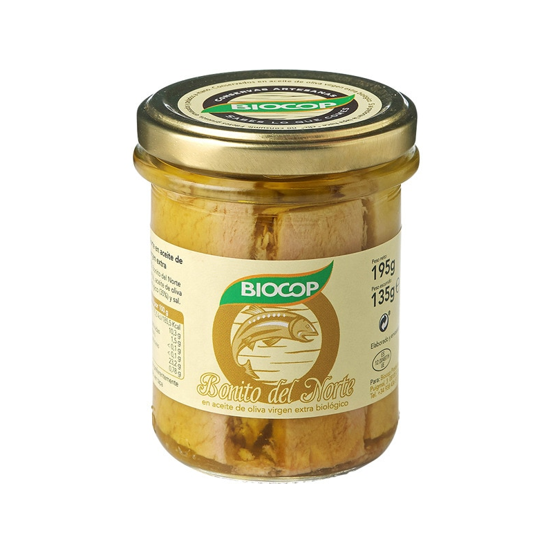 Bonito del norte filetes 195gr biocop