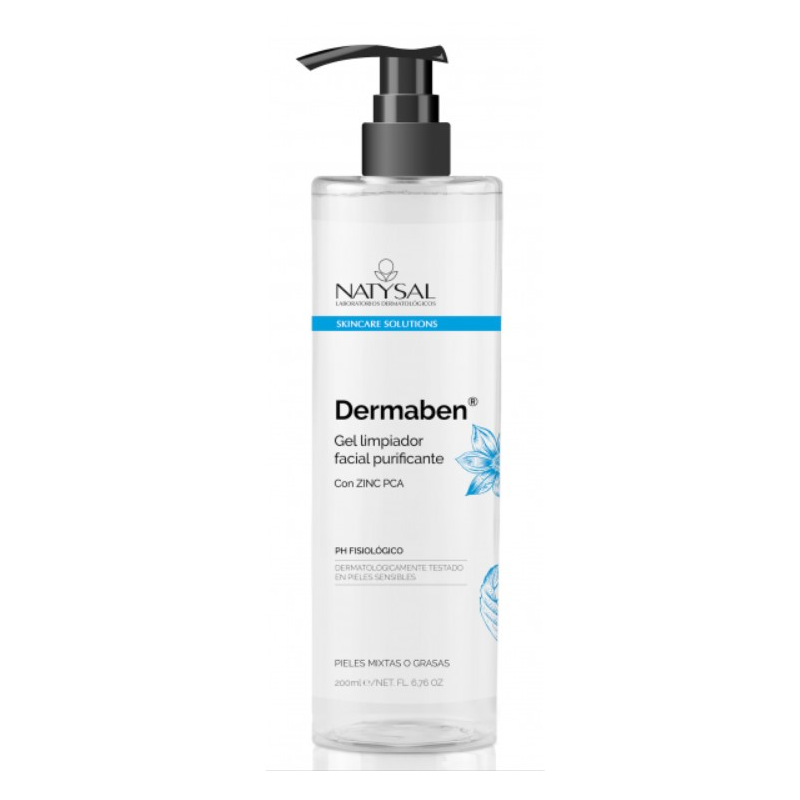 Dermaben gel limpiador facial 200ml natysal