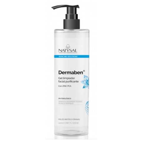 Dermaben gel limpiador facial 200ml natysal