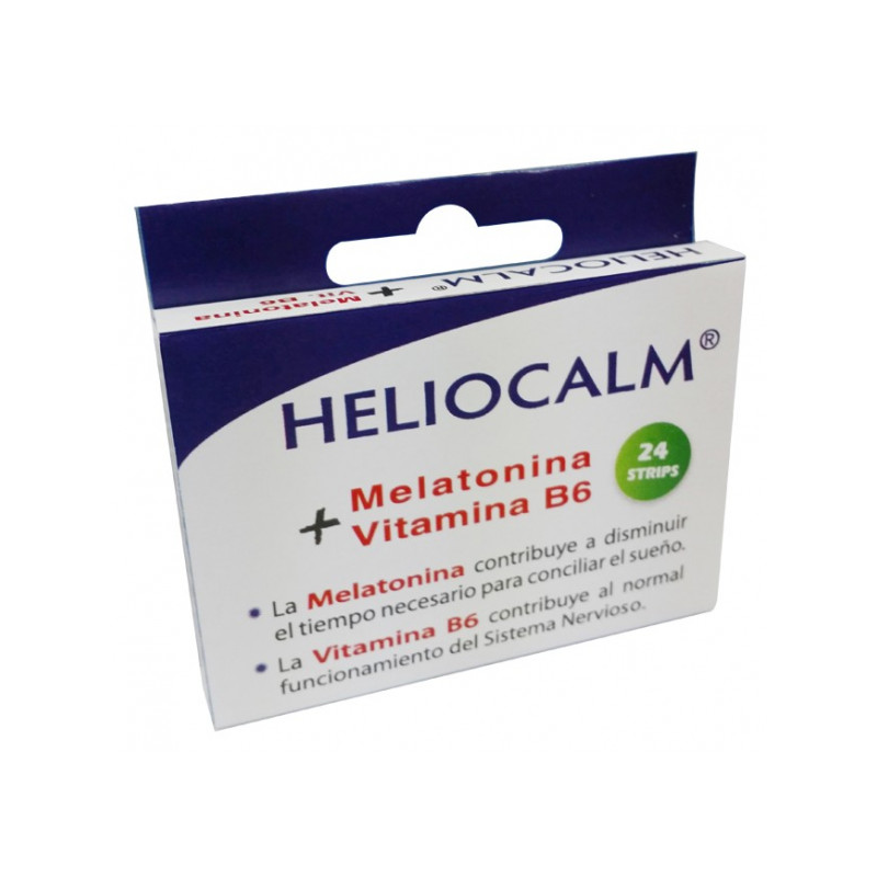 Heliocalm (melatonina+b6) 24 strips 60mg. heliosar