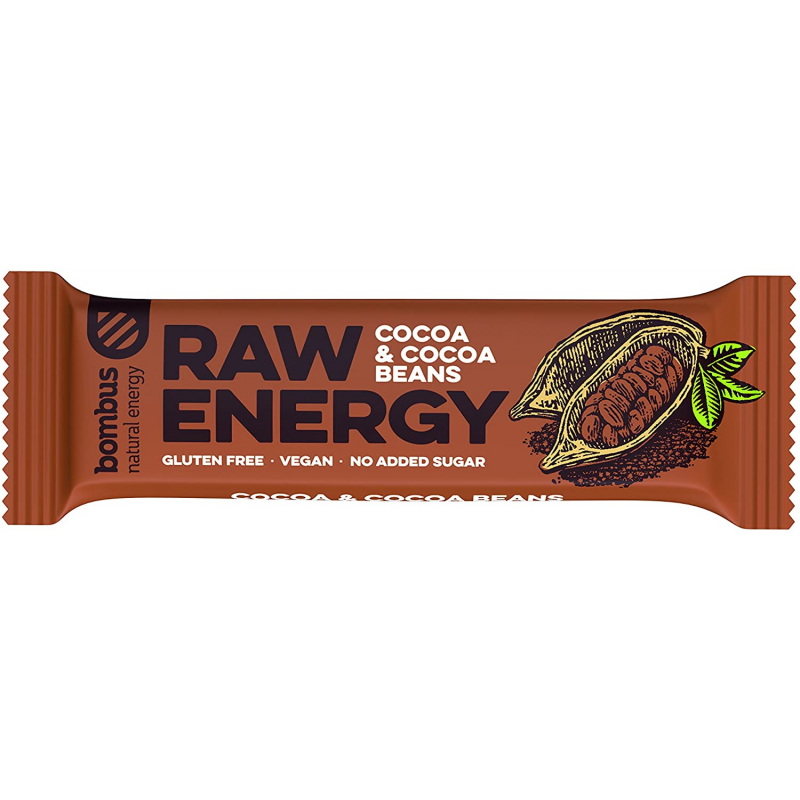 Barrita bombus raw energy cocoa 50g santiveri