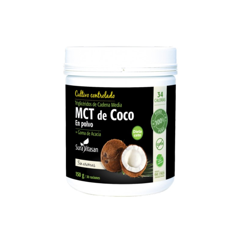 Mct de coco+goma de acacia polvo 150gr sura vitasa