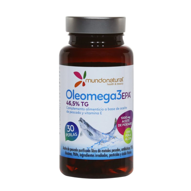 Oleomega 3 epa 46,5% tg 30p mundo natural