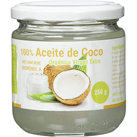 Aceite coco 250g primera presion frio bibonatur