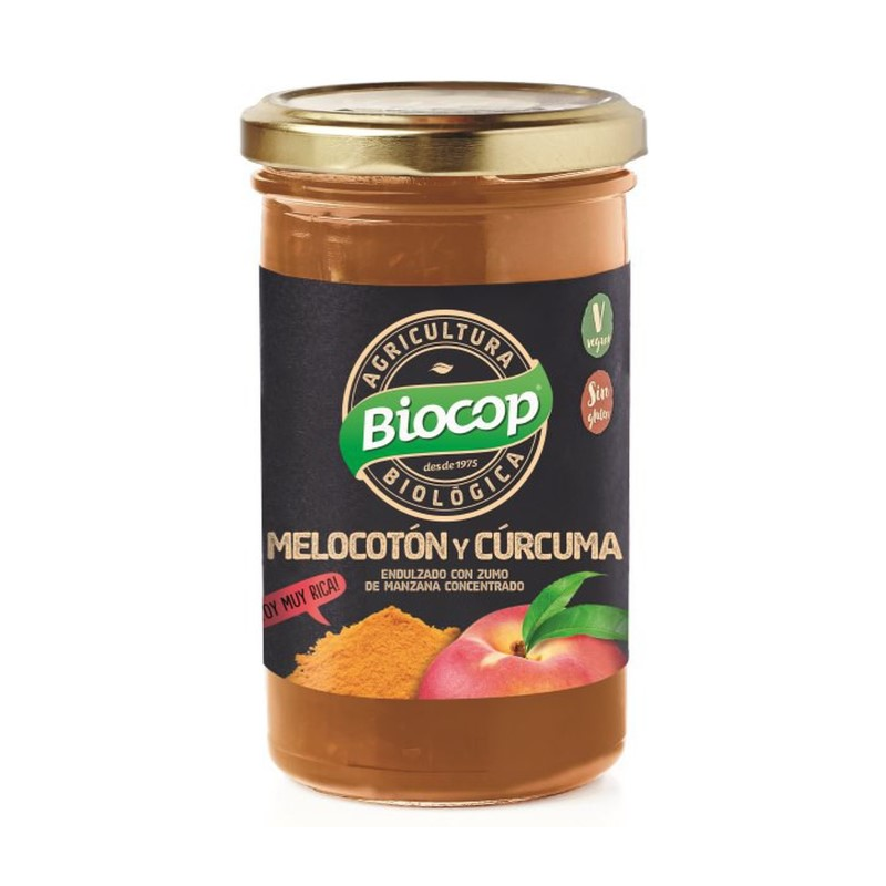 Compota melocoton y curcuma 280gr biocop