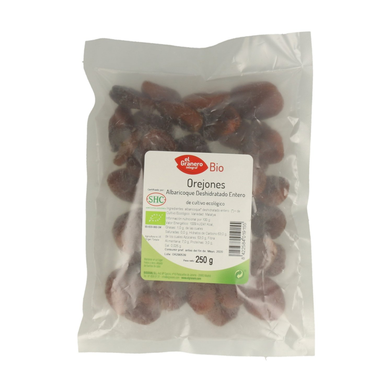 Orejones enteros bio 250gr granero