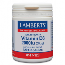 Vitamina d3 2000iu 120cap. lamberts