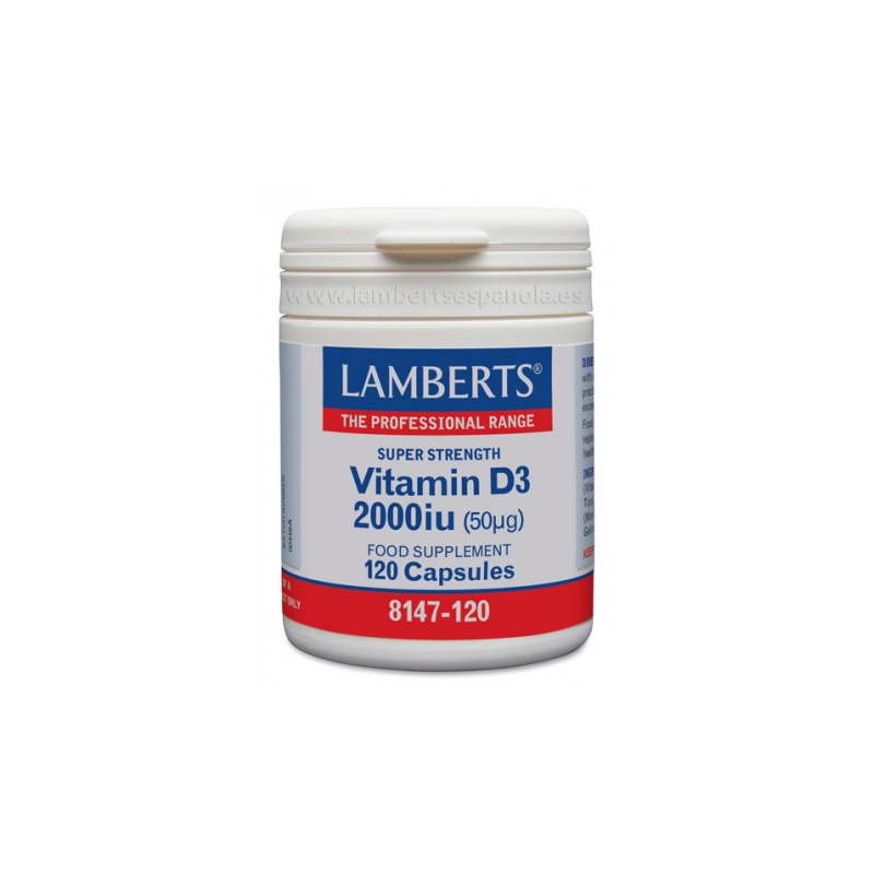 Vitamina d3 2000iu 120cap. lamberts