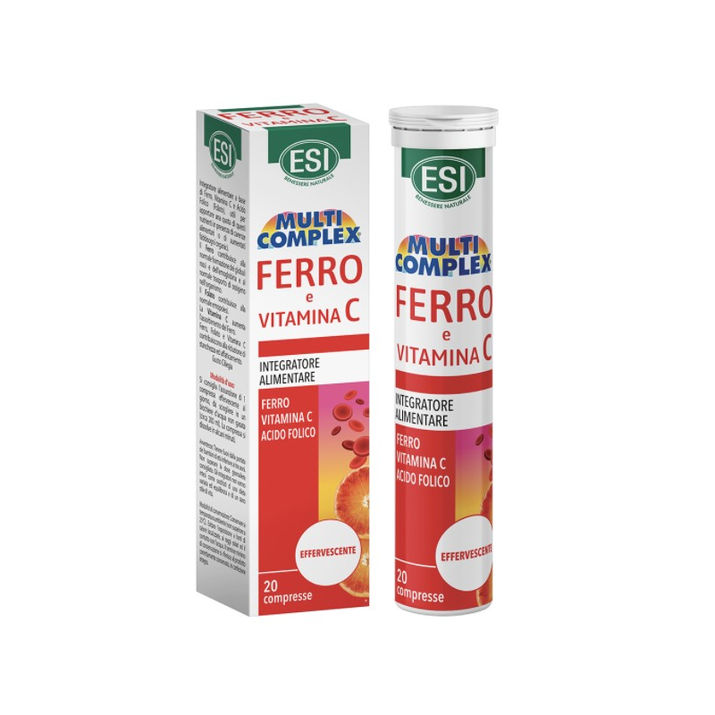 Multi complex hierro+vitamina c 20comp.eferv. esi