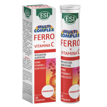 Multi complex hierro+vitamina c 20comp.eferv. esi