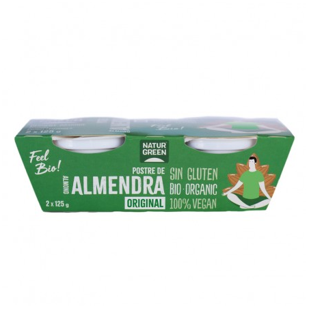 Naturgreen postre almendra bio ( 2x125g ),,,,,,