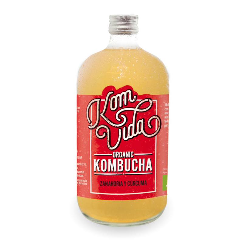 Kombucha zanahoria y curcuma komvida..