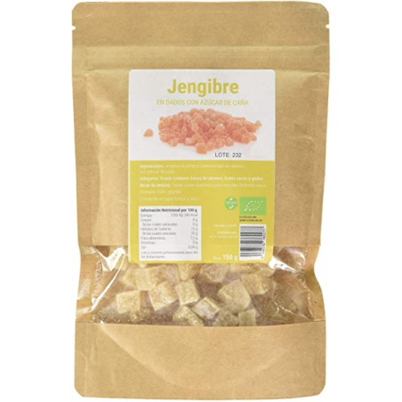 Jengibre dados caramelizado 150g bio bibonatur