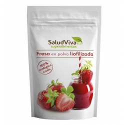 Fresa liofilizada polvo 80g salud viva