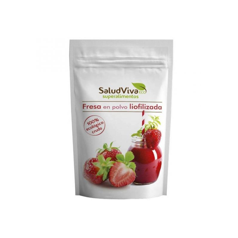 Fresa liofilizada polvo 80g salud viva