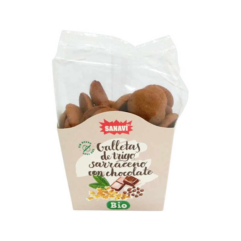 Galletas trigo sarraceno chocolate bio 200g sanavi