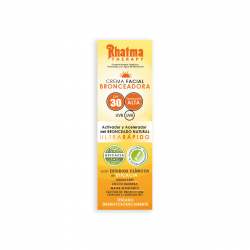 Crema bronceadora facial spf 30 rhatma 60ml.