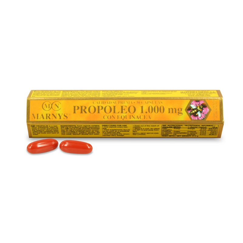 Propoleo+echinacea 1000mg exagonal marnys