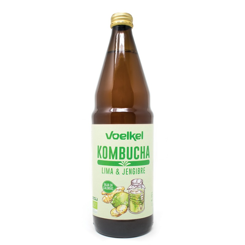 Kombucha lima jengibre 750ml bio voelkel