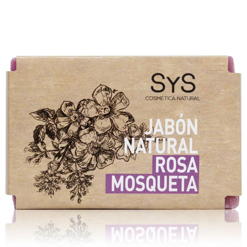 Jabon rosa mosqueta 100g pastilla sys