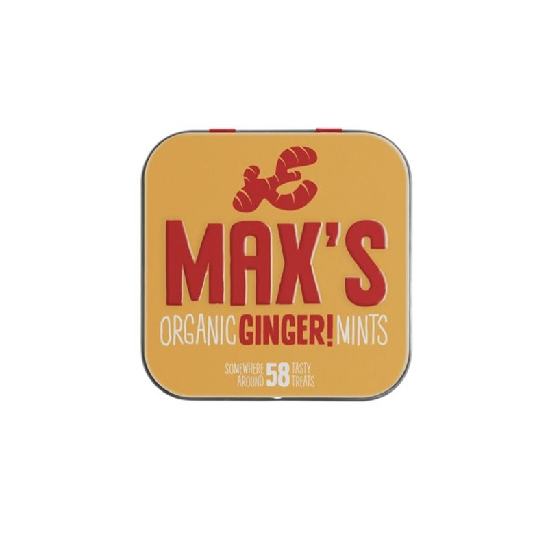Caramelos jengibre bio 58 unidades max's mints