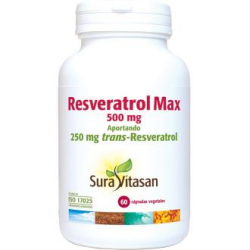 Resveratrol max 500mg 60cap sura vitasan