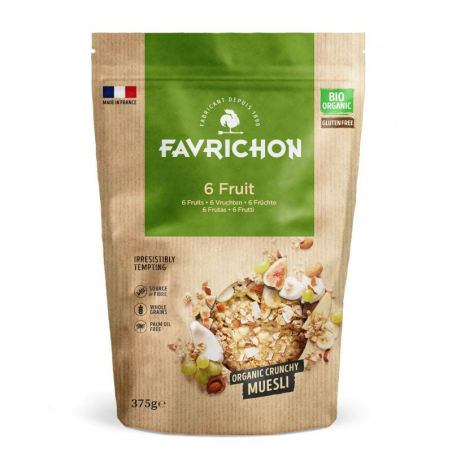 Favrichon crunchy muesli 6 frutas 375g sin gluten