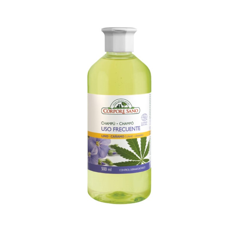 Champu uso frecuente lino cañamo 500ml corpore san