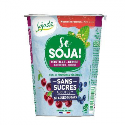 Sojade yogur soja arandano cereza sin azucar 400g