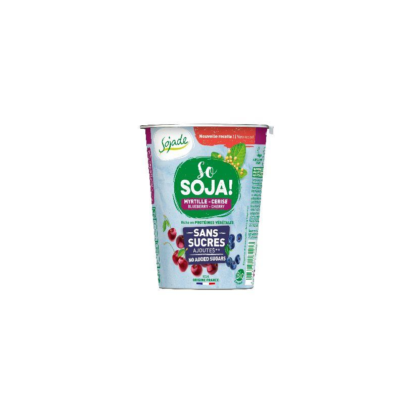 Sojade yogur soja arandano cereza sin azucar 400g