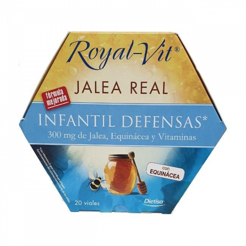 Royalvit infantil defensas 20 viales fresa dietisa
