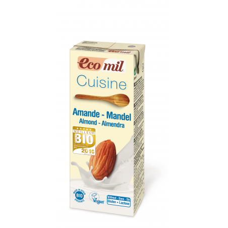Ecomil cuisine almendra s/g bio 200ml nutriops