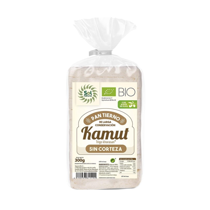 Pan molde kamut sin corteza bio sol natural 300g