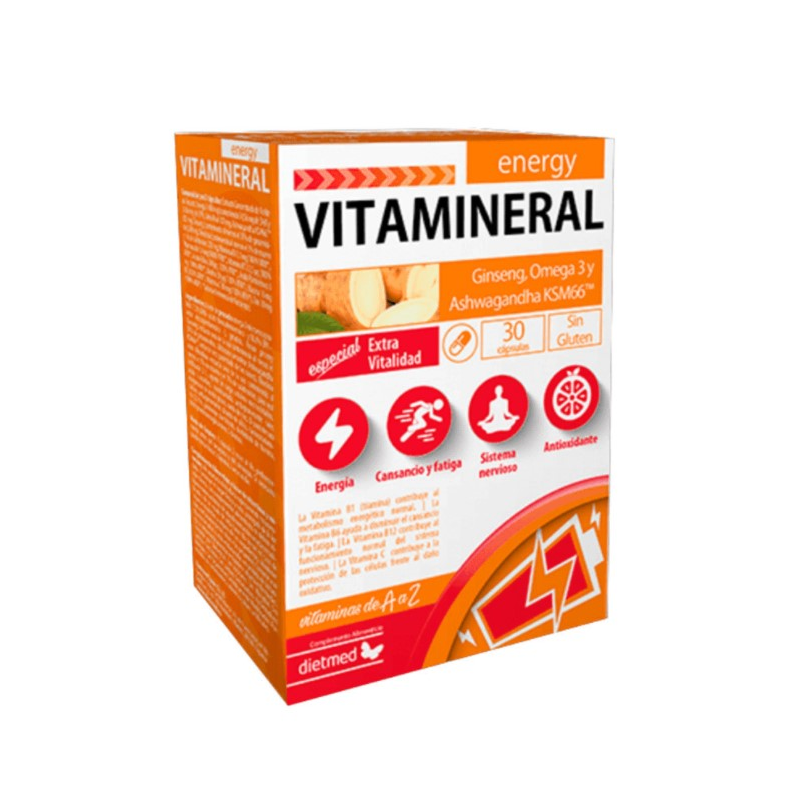 Vitamineral energy 30capsulas dietmed