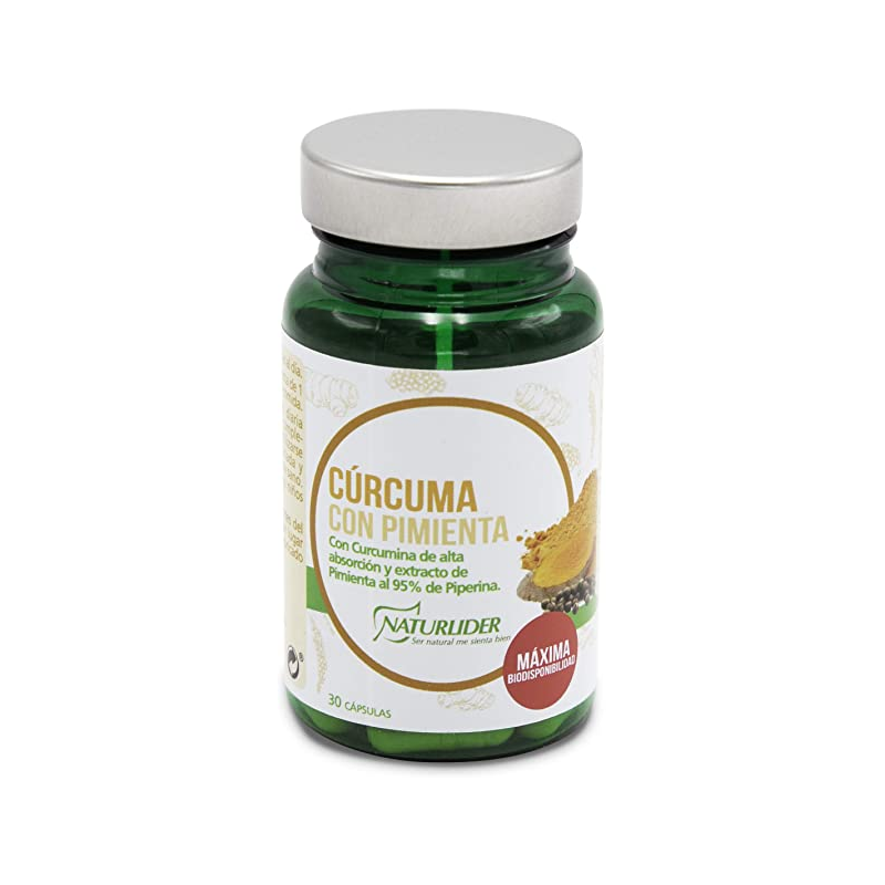 Curcuma pimienta 30cap 550mg naturlider