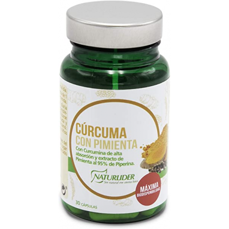 Curcuma pimienta 30cap 550mg naturlider