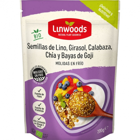Linwoods lino girasol calabaza chia goji 200g bio