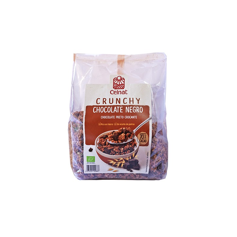 Crunchy chocolate negro 500g celnat
