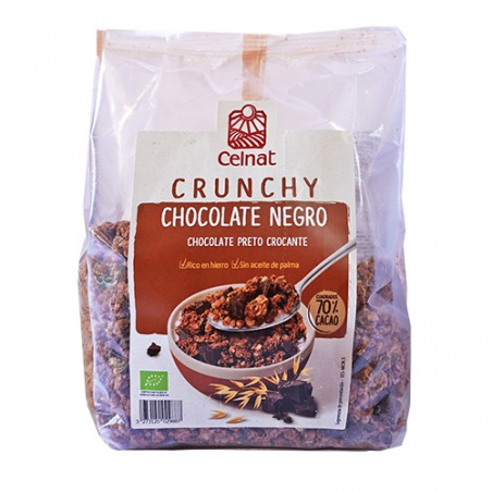 Crunchy chocolate negro 500g celnat