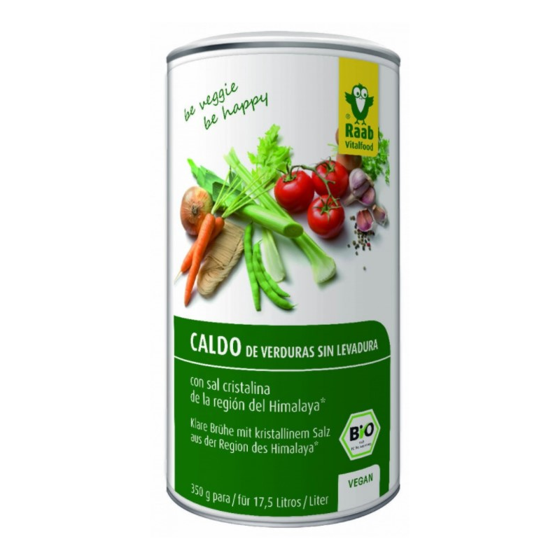 Caldo verdura sin levadura 350gr raab bio