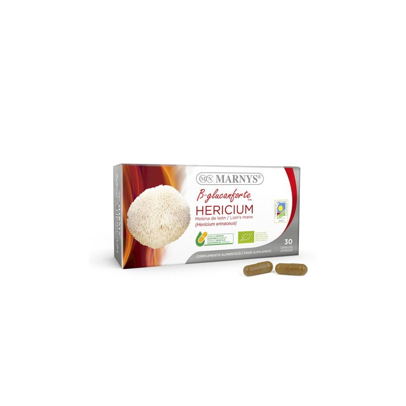 Hericium b-glucanforte melena de leon 30cap marnys