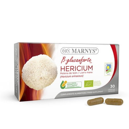 Hericium b-glucanforte melena de leon 30cap marnys