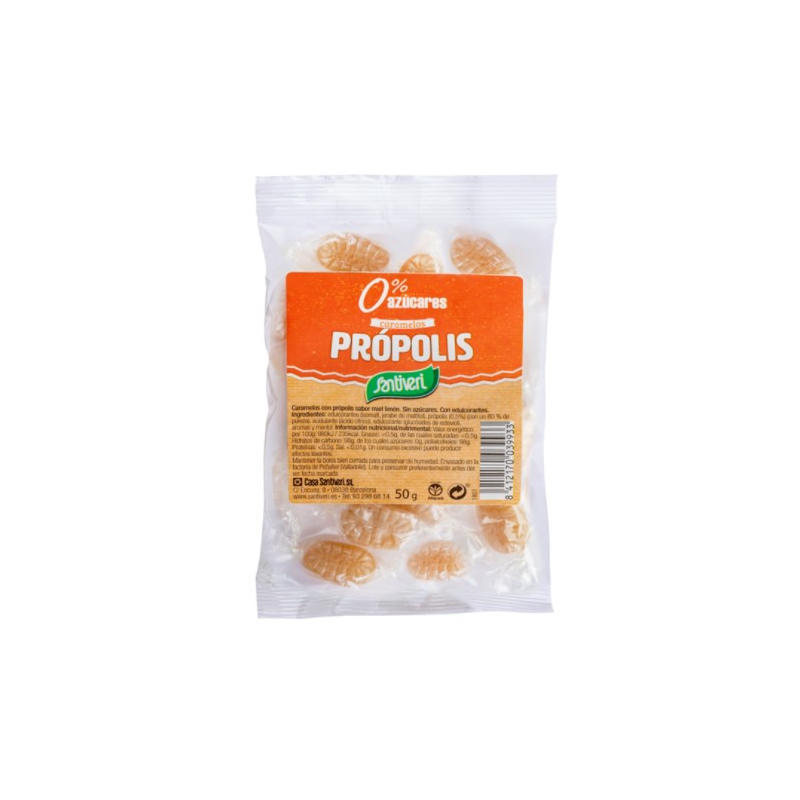 Caramelos propolis 50g sin azucar santiveri