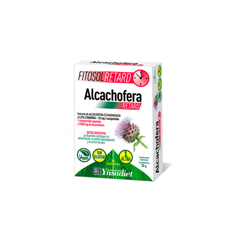 Fitosol retard alcachofera 30com 1 al dia ynsadiet