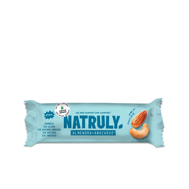 Natruly almendra+anacardo 40gr bio s/g s/a