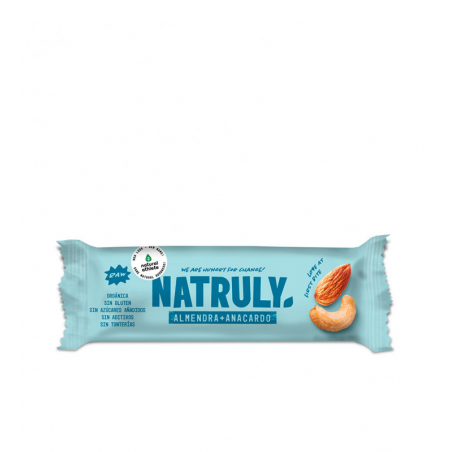 Natruly almendra+anacardo 40gr bio s/g s/a