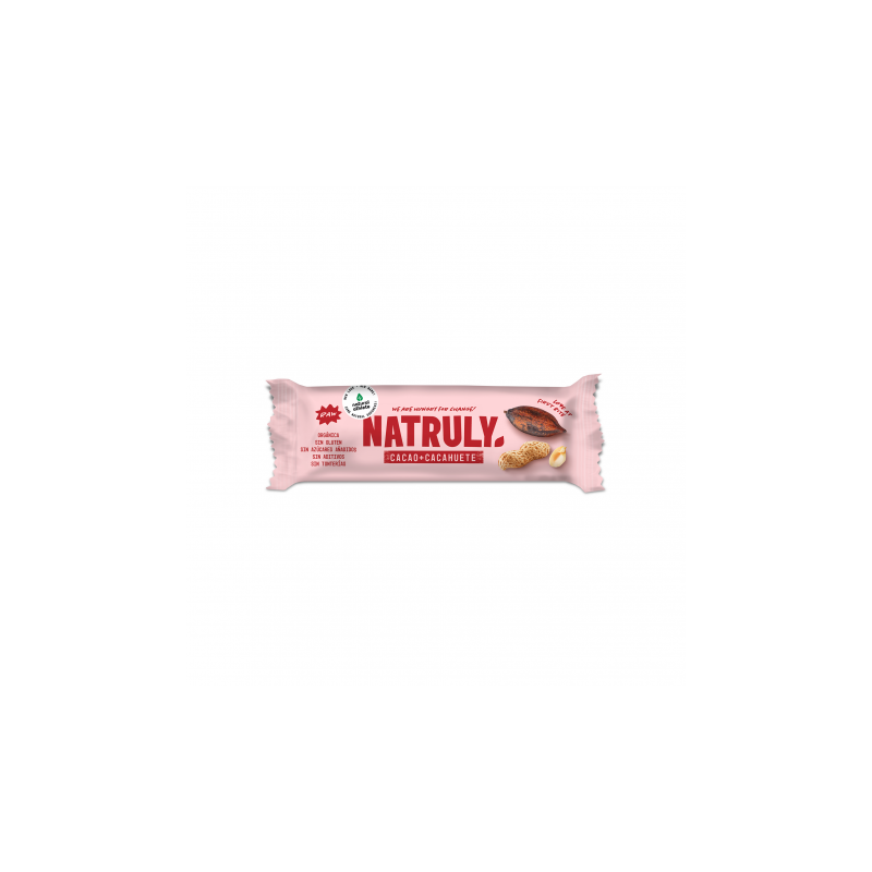 Natruly cacao+cacahuete 40gr bio s/g s/a